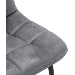 Chaise de salle à manger Antibes, gris foncé