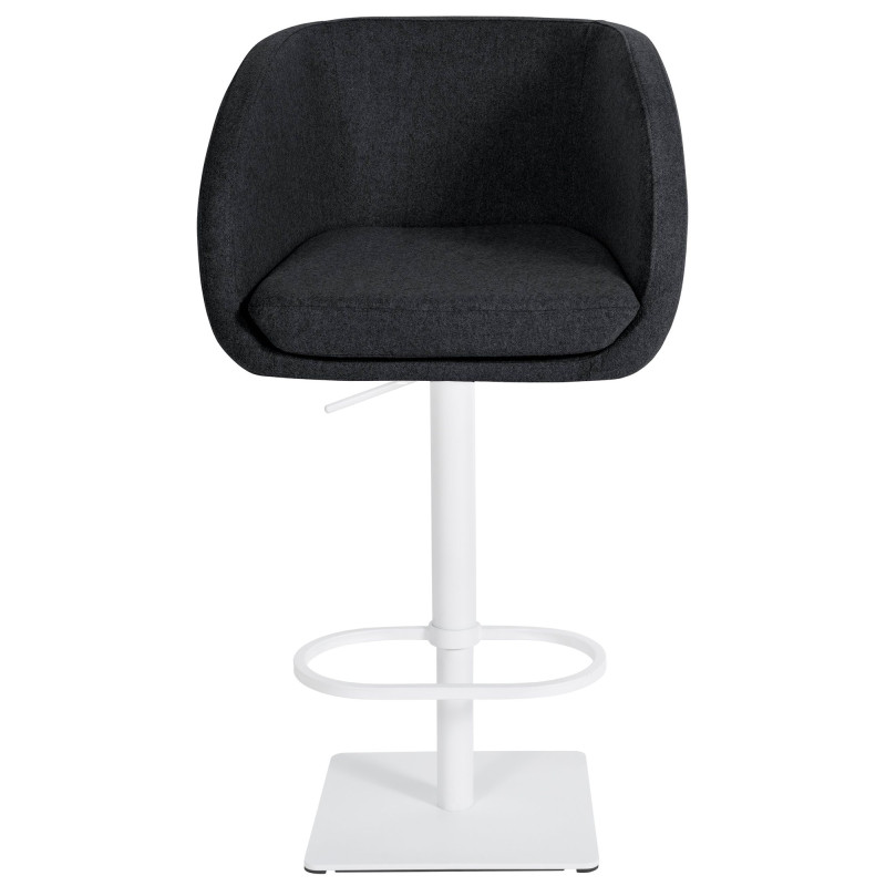 Tabouret de bar Gambo W feutre anthracite