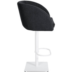 Tabouret de bar Gambo W feutre anthracite