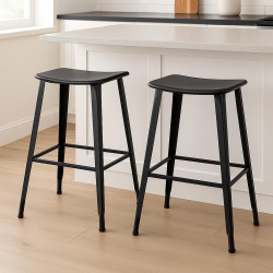 Tabouret de bar Pivoine noir
