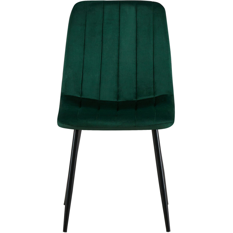 Fauteuil Dijon, velours vert