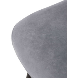 Fauteuil Giverny, velours gris