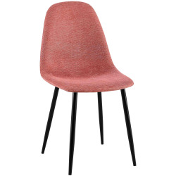 Chaise de salle à manger Napier, tissu orange