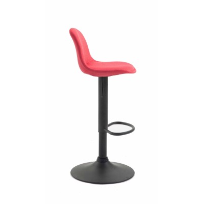 Tabouret de bar Kiel tissu noir