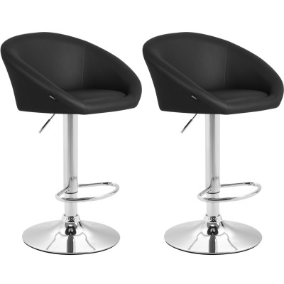 Lot de 2 tabourets de bar Miami V2 simili cuir C