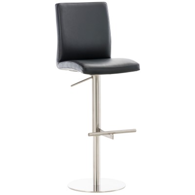 Tabouret de bar Cadiz simili cuir acier inoxydable