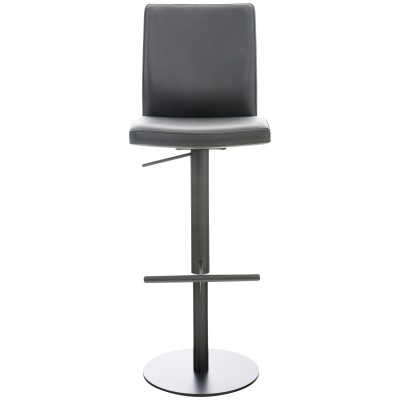 Tabouret de bar Cadiz simili cuir noir