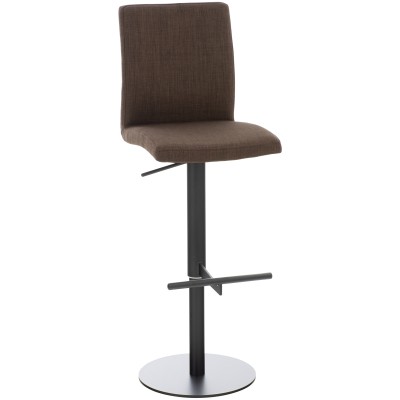 Tabouret de bar Cadiz tissu noir