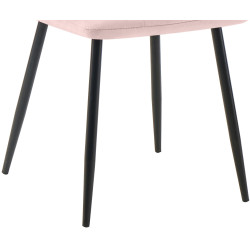 Ensemble de 2 chaises de salle à manger Tilde en velours rose