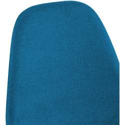 Ensemble de 4 chaises de salle à manger Napier en tissu bleu