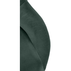 Tabouret de bar Milet velours blanc vert