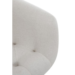 Chaise de salle à manger Langford, tissu beige