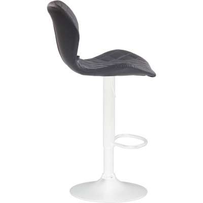 Tabouret de bar liège simili cuir blanc