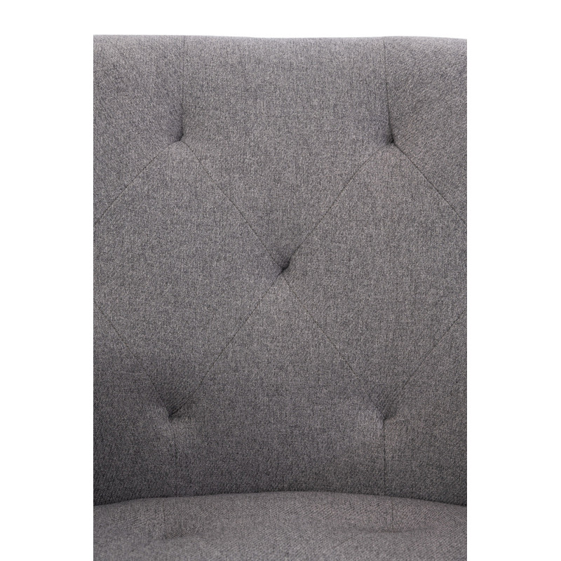 Chaise de salle à manger Langford, tissu gris