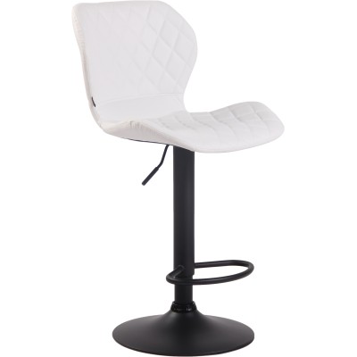 Tabouret de bar liège simili cuir noir