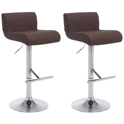 Lot de 2 tabourets de bar tissu California