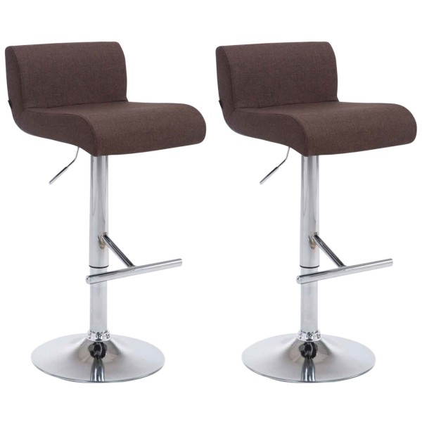 Lot de 2 tabourets de bar tissu California