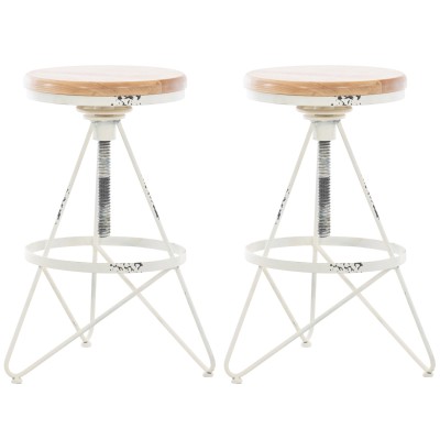 Lot de 2 tabourets de bar Karla