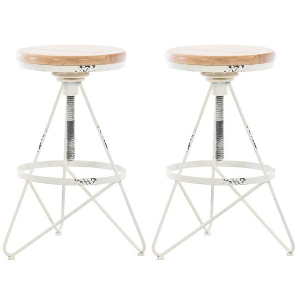 Lot de 2 tabourets de bar Karla