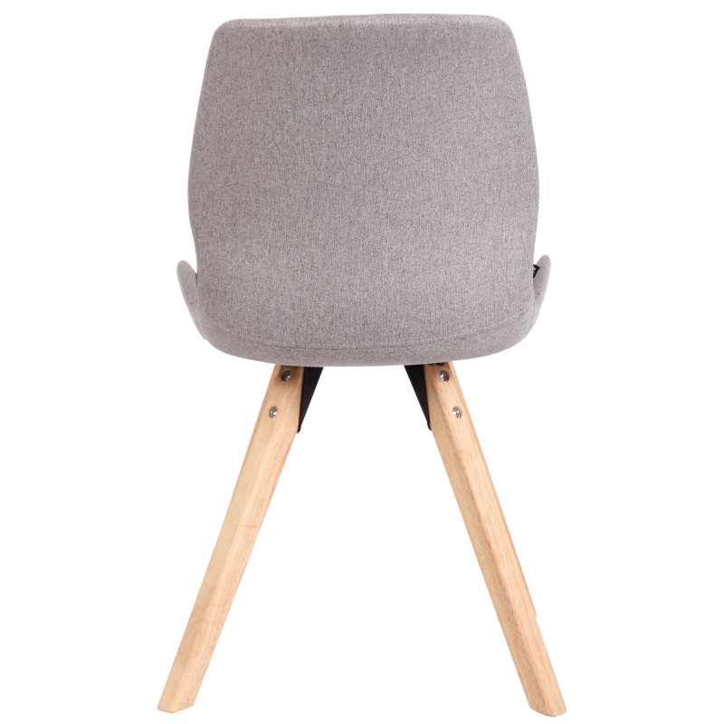 Chaise Luna, tissu gris