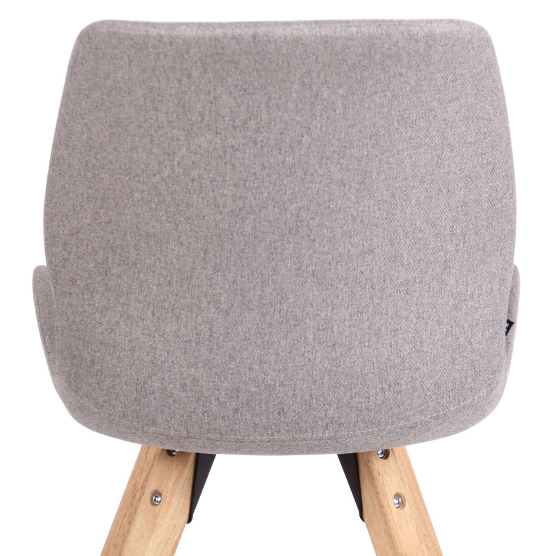 Chaise Luna, tissu gris