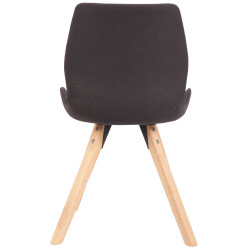 Chaise Luna, tissu noir