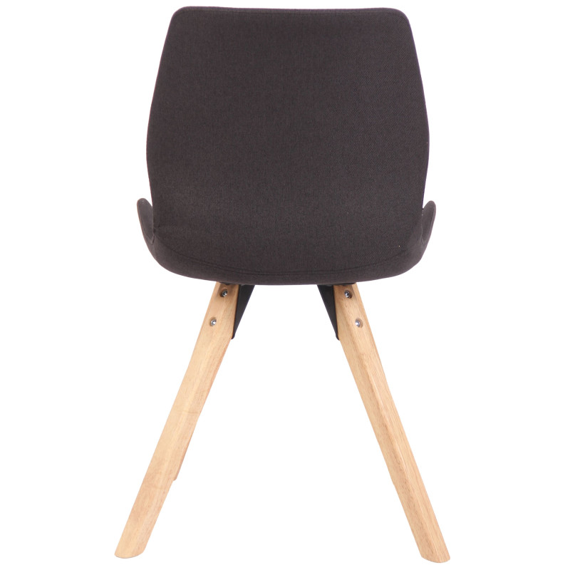 Chaise Luna, tissu noir