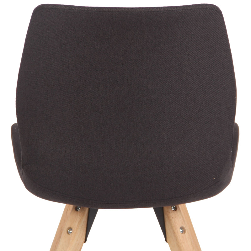 Chaise Luna, tissu noir