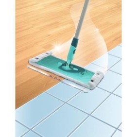 LEIFHEIT 55320 Housse Clean Twist/Combi M micro duo, housse de rechange en microfibres pour balai a plat Combi, nettoie et absor