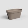 ARTEVASI Jardiniere pour balcon Capri - 30 x 60 x H 30 cm - 26,8 L - Gris taupe