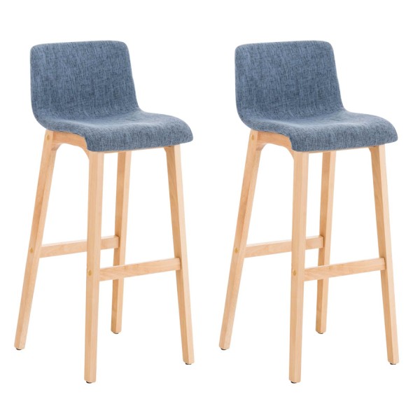 Lot de 2 tabourets de bar Hoover tissu Natura