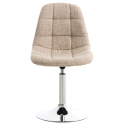 Ensemble de 2 chaises Emil en tissu crème