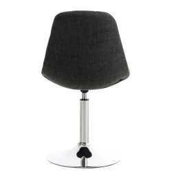 Ensemble de 2 chaises Emil, tissu gris foncé