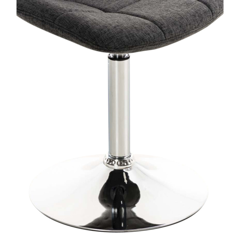 Ensemble de 2 chaises Emil, tissu gris foncé