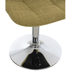 Ensemble de 2 chaises Emil en tissu vert