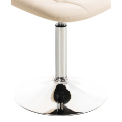 Ensemble de 2 chaises Emil en similicuir crème