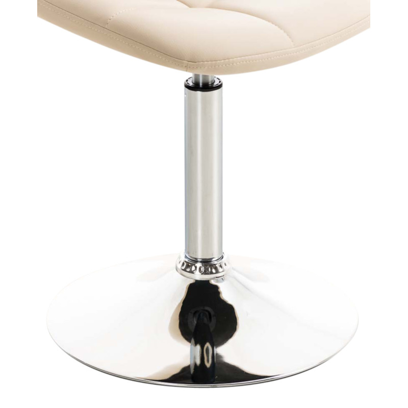 Ensemble de 2 chaises Emil en similicuir crème