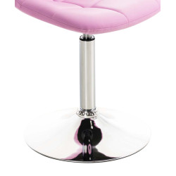 Ensemble de 2 chaises Emil en similicuir rose