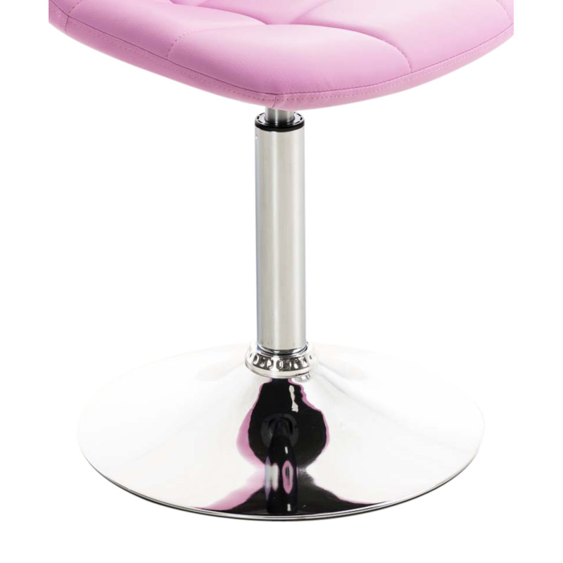 Ensemble de 2 chaises Emil en similicuir rose