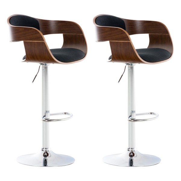 Lot de 2 tabourets de bar Kingston C tissu