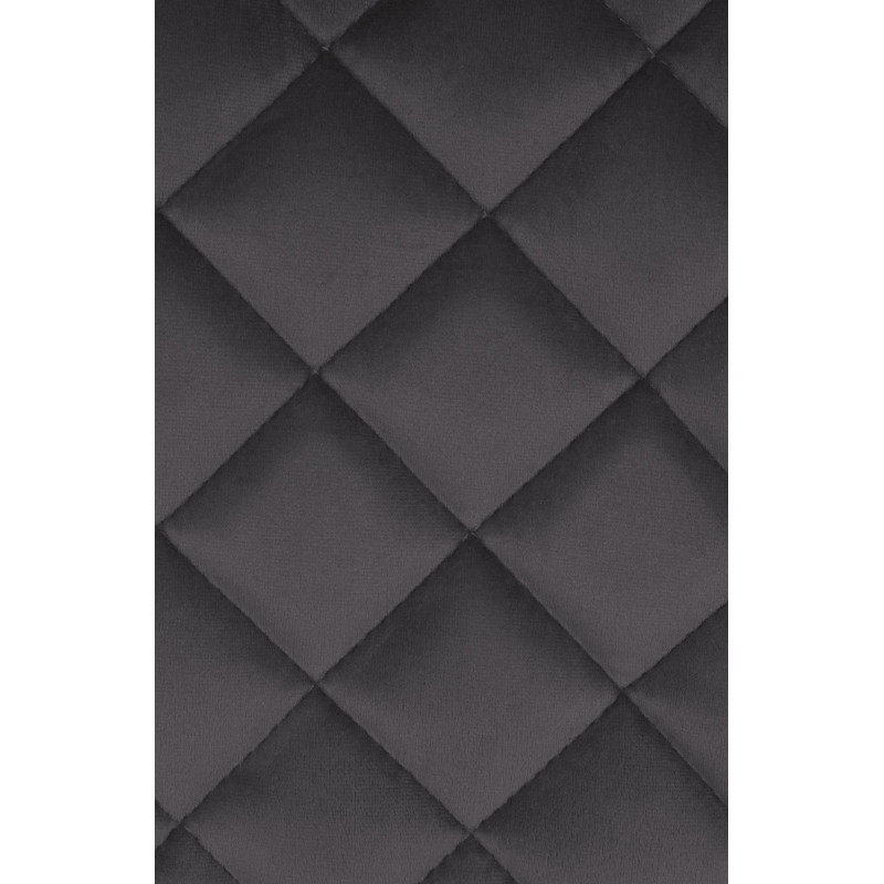 Lot de 2 tabourets de bar Kasson en velours noir