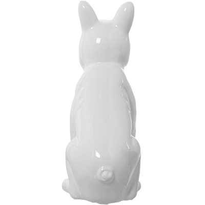 Figurine Décorative Alexandra House Living Blanc Céramique Chien 14 x 25 x 34 cm