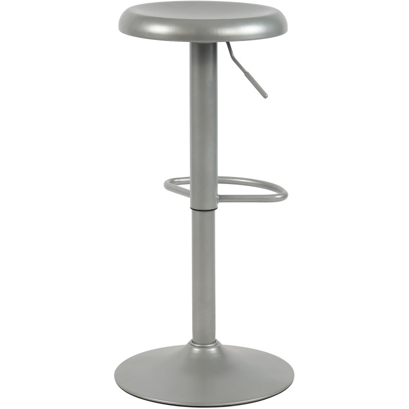 Lot de 2 tabourets de bar Williston argent
