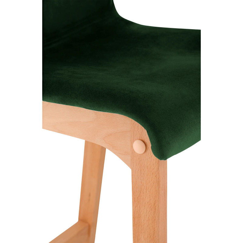 Tabouret de bar Hoover Velvet Natura vert