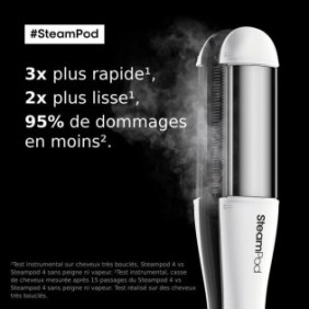 Steampod 4.0 - Lisseur-Boucleur Vapeur - Plaque en céramique haute résistance - L'Oréal Professionnel Paris -