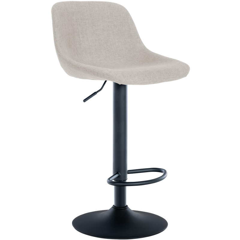 Tabouret de bar Loft tissu crème
