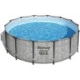 Kit Piscine hors sol tubulaire BESTWAY Steel Pro Max™ - 427 x 122 cm - Ronde (Livrée avec pompe de filtration, échelle + bвche)