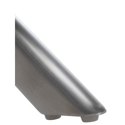 Chaise de salle à manger suspendue, velours, acier inoxydable, noire