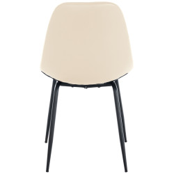 Fauteuil Tom, similicuir, crème
