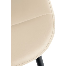 Fauteuil Tom, similicuir, crème